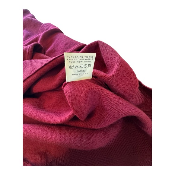 Burgundy wool oversized turtleneck - Picture 3 of 4